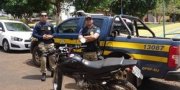 Motocicleta recuperada por agente da PRF